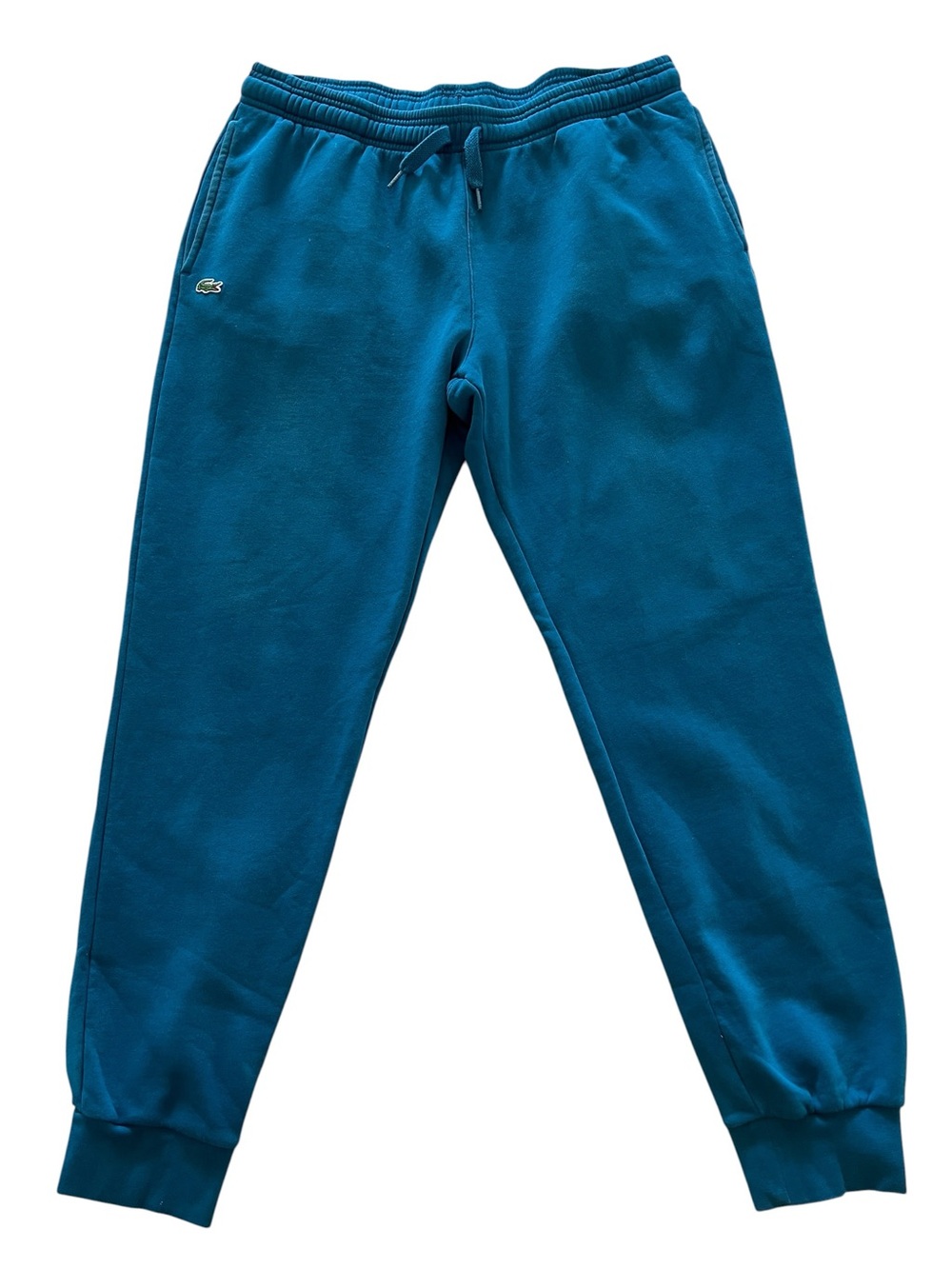 Lacoste Men’s Teal Blue Athletic Athleisure Casual Cozy Jogger Sweatpants-XL